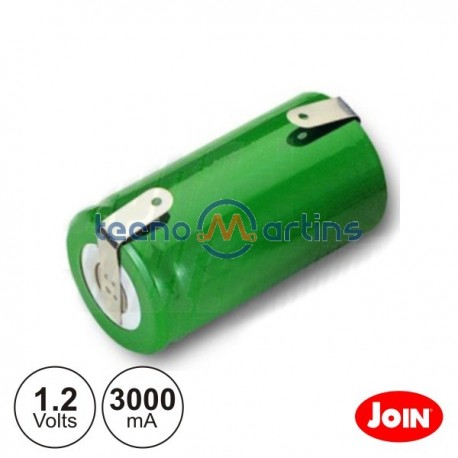Bateria Ni-Mh Sc 1.2V 3000Ma c/ Patilhas Join
