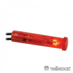 Luz Piloto Redondo Vermelho 24V 7mm Velleman