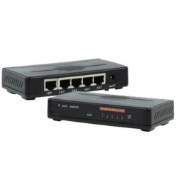 Hub Comutador Ethernet de 5 Portas