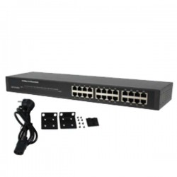Switch de Rede Ethernet 24 Portas Rj45