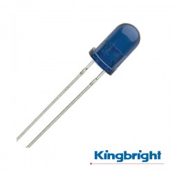 Diodo Led Transmissão 5mm Azul Translúcido 940Nm Kingbright