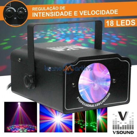 Projector Luz c/ Leds Rgb Vsound
