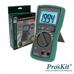 Capacímetro Digital 3 ½ Dígitos Retroiluminado Pro'sKit