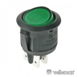 Interruptor Basculante Iluminado Verde Dpst/On-Off