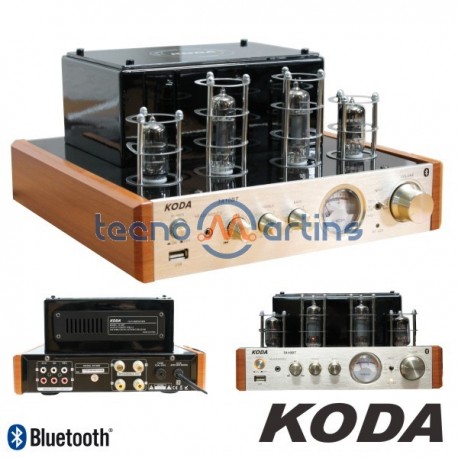 Amplificador A Válvulas 2X50W Vintage Usb/Bt Koda