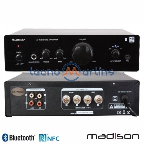 Amplificador Stereo Hifi 2X50W Nfc/Bt Madison