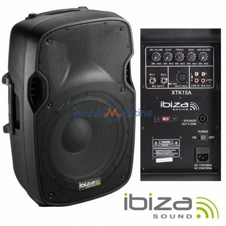 Coluna Bi-Amplificada 15" 600Wmáx Abs Ibiza