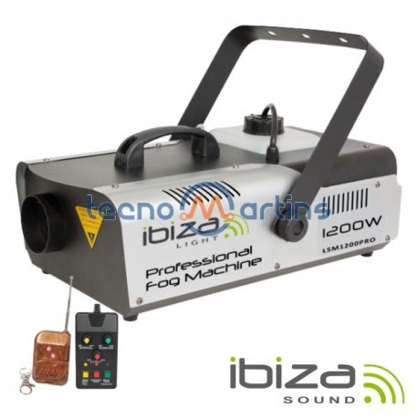 Máquina de Fumos 1200W Controlador/Comando Dmx Ibiza