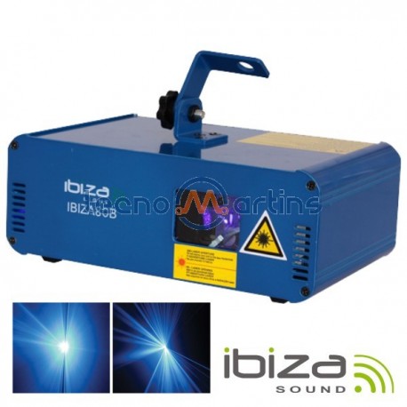 Laser 80Mw Azul Dmx Mic Ibiza