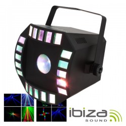 Projector Luz c/ 64 Leds E 2 Leds Rgbaw 10W Dmx Ibiza