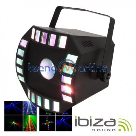 Projector Luz c/ 64 Leds E 2 Leds Rgbaw 10W Dmx Ibiza