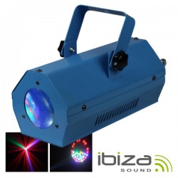 Projector Luz c/ 56 Leds Rgbaw Azul Mic Ibiza