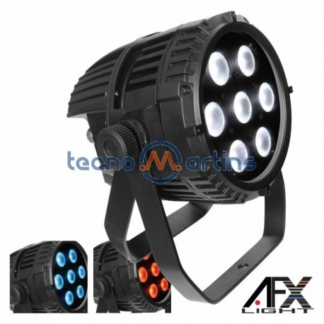 Projector Luz c/ 7 Leds 15W Rgbaw Dmx Ip65 Afxlight