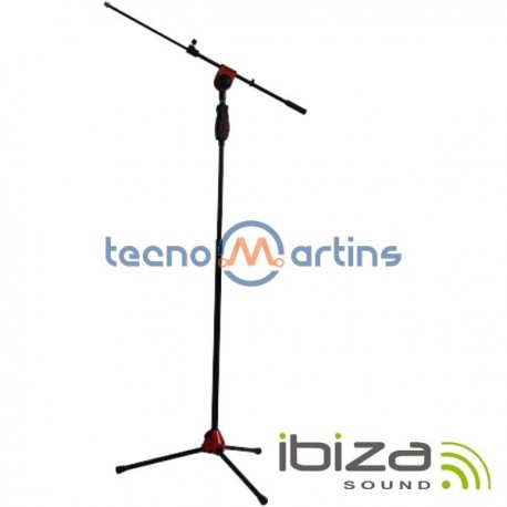 Suporte p/ Microfone Universal Vermelho Ibiza