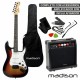 Guitarra Eléctrica Stratocaster Amp c/ Coluna 20W Madison