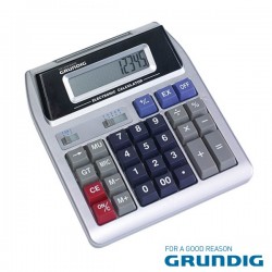 Maquina Calculadora 12 Dígitos Duplo Display - Grundig