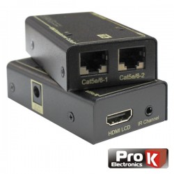 Receptor e Transmissor HDMI Via Rj45 Cat5/6 - Prok
