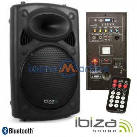 Coluna Bi-Amplificada 12" 700Wmáx Usb/Bt Ibiza