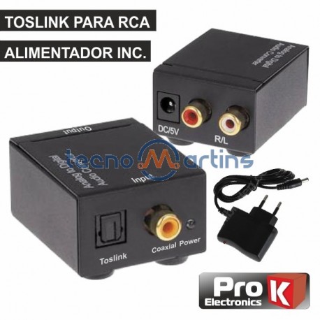 Conversor Audio Toslink -» Rca - Prok