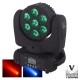 Moving Head Profissional 7 Leds Cree Rgbw 70W Dmx Mic Vsound