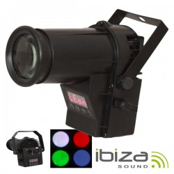Projector Luz c/ Led Rgwb 10W Spot Dmx Mic Ibiza