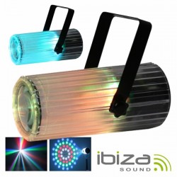 Projector Luz c/ 56 Leds Rgbaw Transparente Mic Ibiza