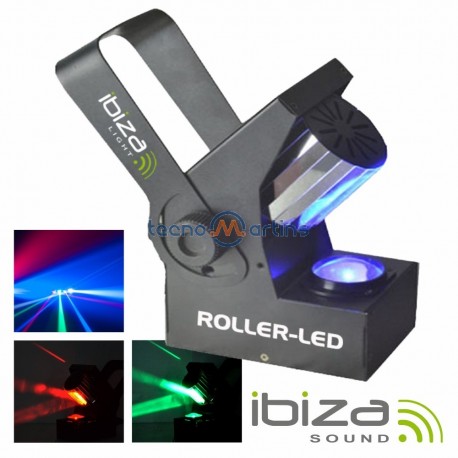 Projector Luz c/ 1 Led 10W Rgbw Espelhos Dmx Mic Ibiza