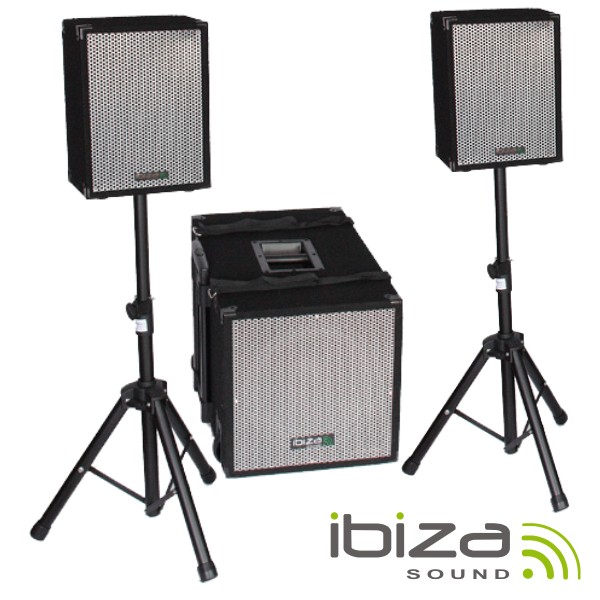 Coluna de som profissional 15 Bi-Amplificada 1400W com Bluetooth