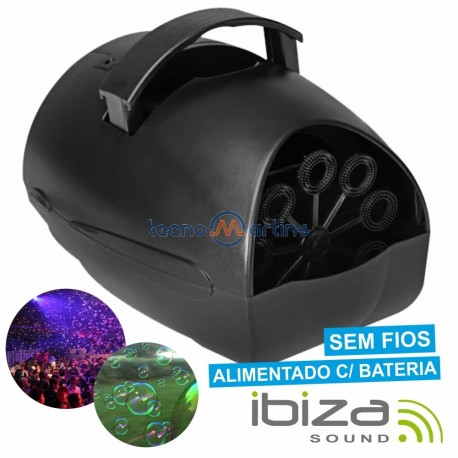 Máquina de Bolhas Portátil S/ Fios Bateria Ibiza