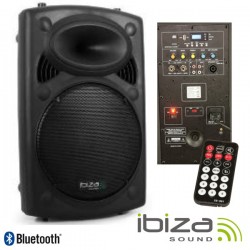 Coluna Bi-Amplificada 15" 800Wmáx Usb/Bt Ibiza