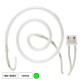 Lâmpada Tubular 180-800V Néon Espiral Verde