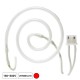 Lâmpada Tubular 180-800V Néon Espiral Vermelho