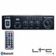 Amplificador Karaoke 2X50W 8-16 Ohm 220V/12V Usb/Bt Ltc