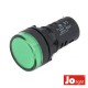 Luz Piloto Redondo de Painel 19.5mm 12V Verde Jolight