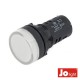 Luz Piloto Redondo de Painel 29mm 12V Branco Jolight