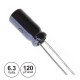 Condensador Electrolitico 120Uf 6.3V 105º 10X