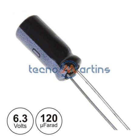 Condensador Electrolitico 120Uf 6.3V 105º 10X