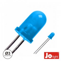 Led 3mm Azul Difuso Intermitente Jolight