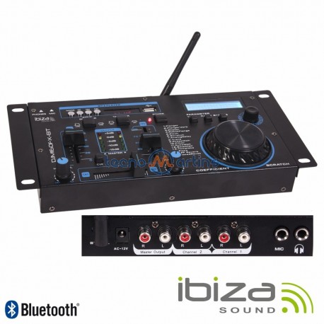 Mesa de Mistura 19" 2 Canais Usb/Bluetooth - Ibiza