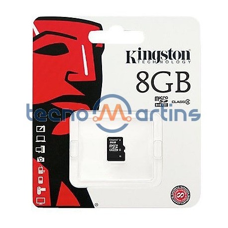 Cartão de Memória MicroSDHC 8Gb Kingston