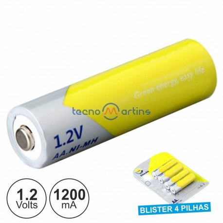 Bateria Ni-Mh AAA 1.2V 1200Ma 4X Blister