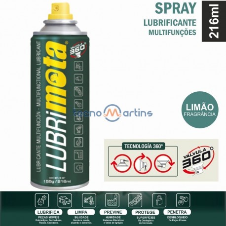 Spray Lubrificante Multifunções 216ML
