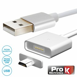 Cabo USB-A 2.0 Macho / Micro USB-B Magnética - PROK