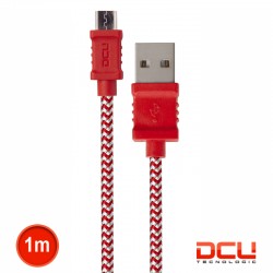 Cabo USB2.0 A Macho / Micro-USB2.0 B Macho Vermelho/Br Pl 1mt - DCU