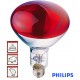 Lâmpada Infravermelhos P/ Aquecimento E27 230V 250W Vermelha - Philips