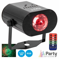 Projector Luz c/ 1 Led 9W RGB Efeito Spin - PARTY