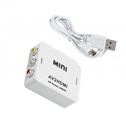 Conversor 3 Rca Av p/ Hdmi