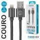 Cabo USB-A 2.0 Macho / Iphone 5/6 Couro 1M FOREVER