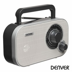 Rádio FM/AM/AUX Portátil Cinza - Denver