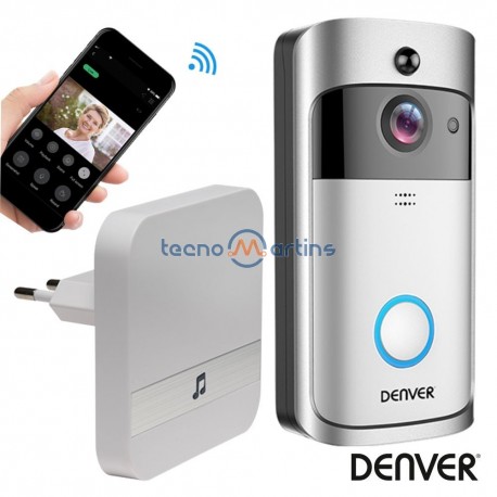 Vídeo Porteiro Wi-Fi C/ Alarme Sensor Pir 720P IPX4 - Denver